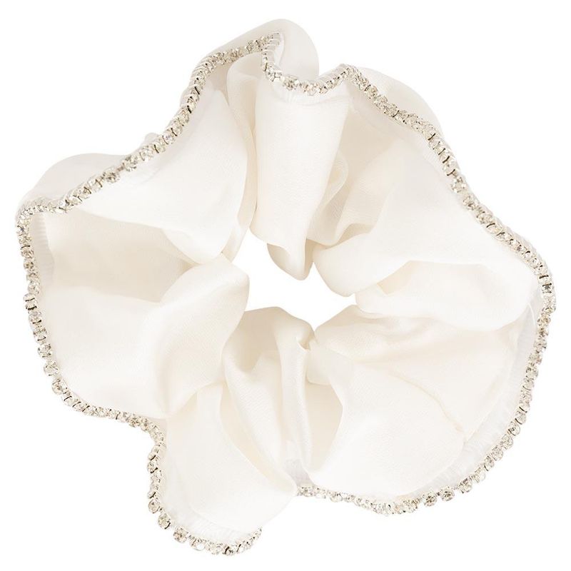 BR Scrunchie Shine White